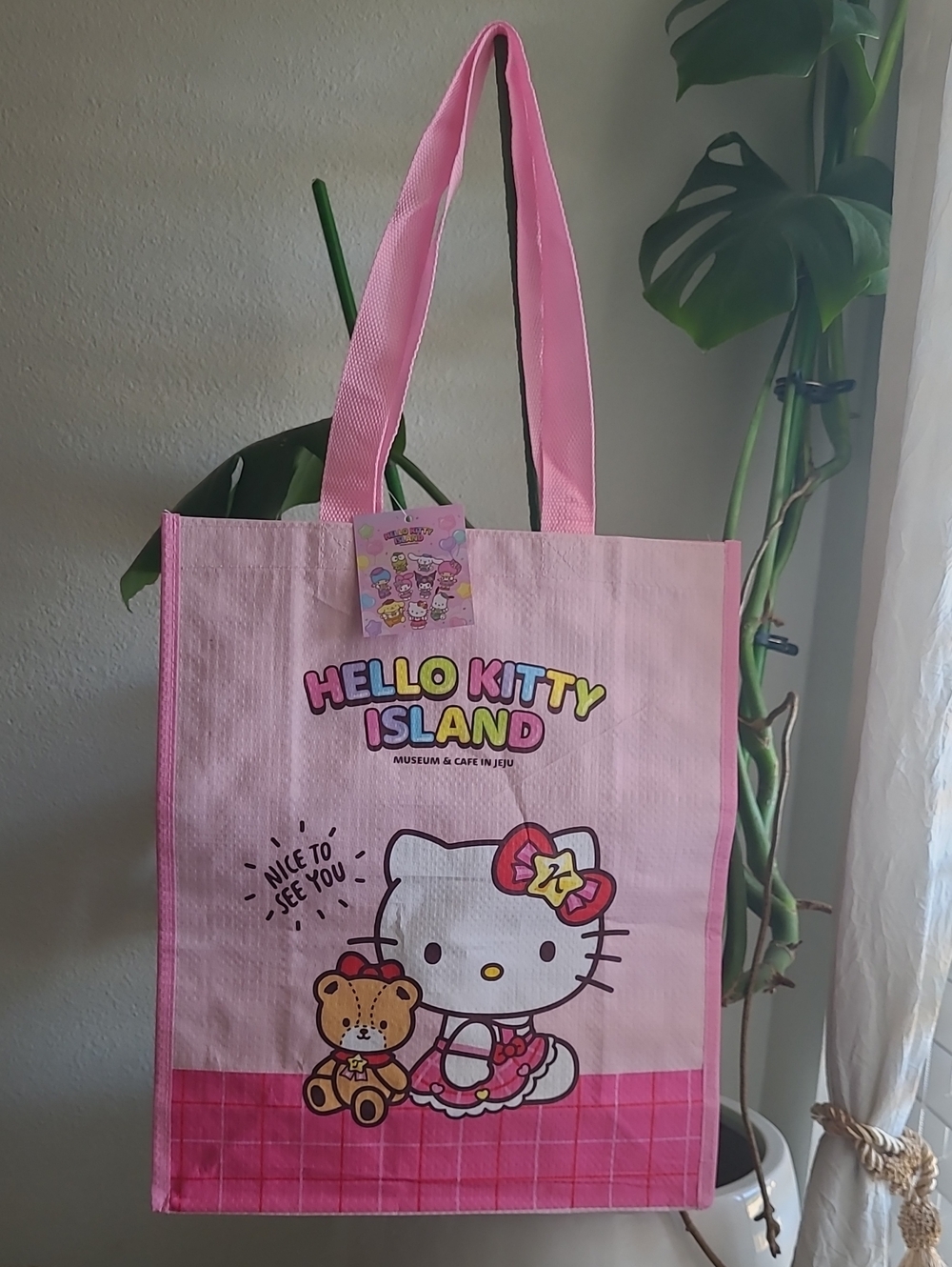 Hello Kitty Pink Island Museum & Cafe in Jeju Tote Bag